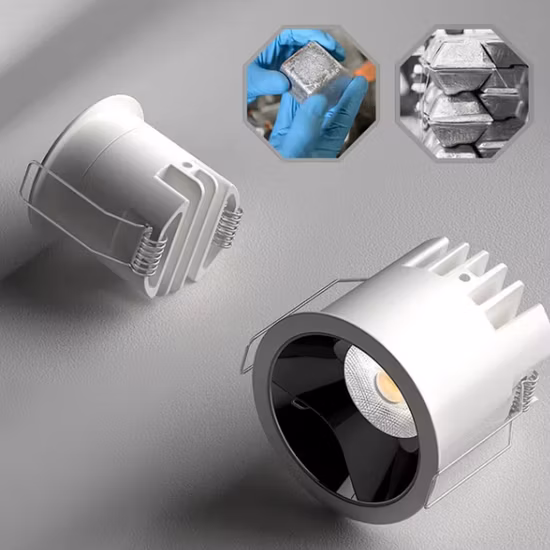 55mm 컷 아웃 스마트 욕실 침실 광장 라운드 LED 실내 상업용 조명 패널 최근 통 천장 최근 COB 스포트라이트 스포트 다운 라이트